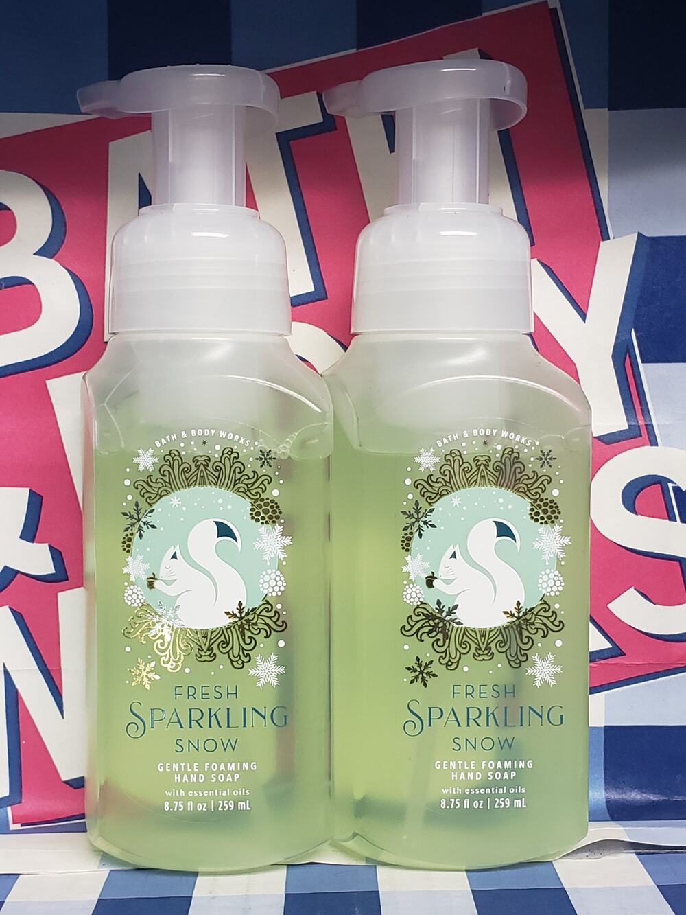 BBW Fresh Sparkling Snow Gentle Foaming Hand Soap